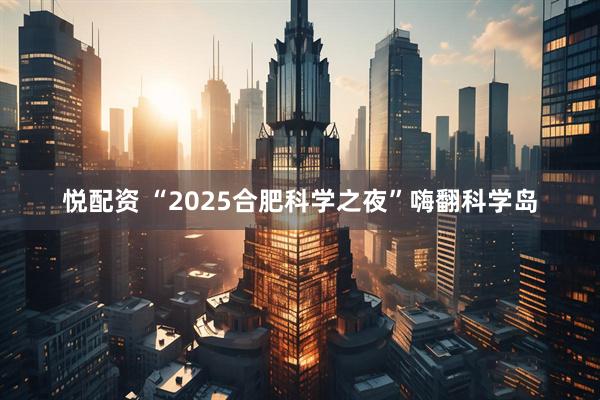 悦配资 “2025合肥科学之夜”嗨翻科学岛